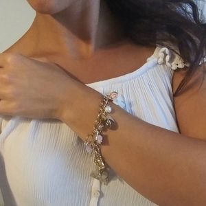 Claire's Multi Charm French Bracelet